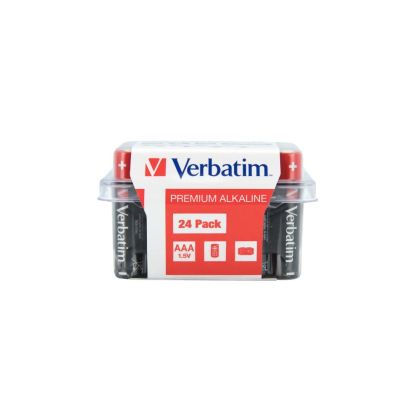Алкална батерия Verbatim, AAA, 1.5 V, 24 броя