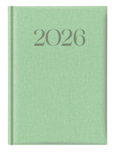 Календар-бележник Castelli Biella 894 A5, 2026, зелен