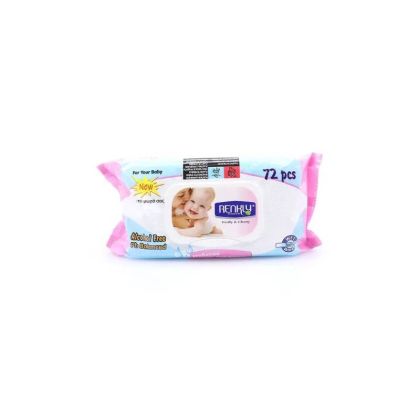 Мокри кърпи Renkli Baby care с капак, 72 броя