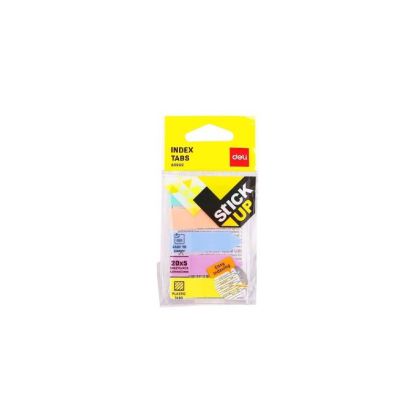 Индекси Deli Stick Up BOPP, 43x12mm, 20x5