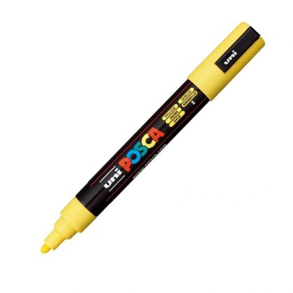 Перманентен маркер Uni Posca PC-5M на водна осн.Тъмно жълт