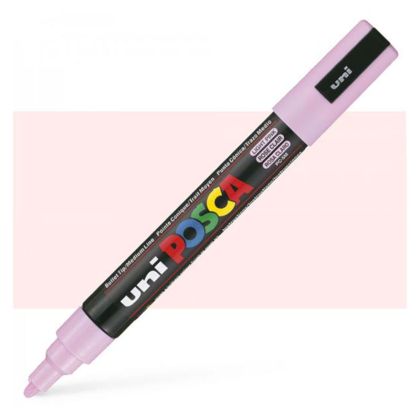 Перманентен маркер Uni Posca PC-5M на водна основа Светлорозов