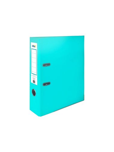 Office 1 Класьор, 8 cm, PP, с метален кант, аквамарин
