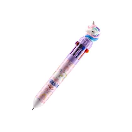 Химикалка Sazio Colorito, животни, 1.0 mm, 10 цветна, асорти