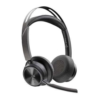 Слушалки HP Poly Voyager Focus 2, Microsoft Teams, със стойка за зареждане