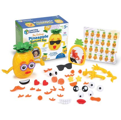 Learning Resources Играчка Ананас, емоции, голям комплект
