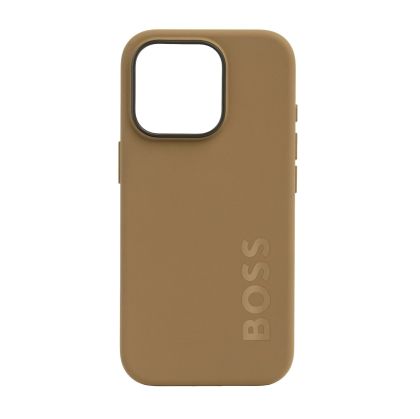 Hugo Boss Калъф за телефон, за iPhone 16 Pro, карамел