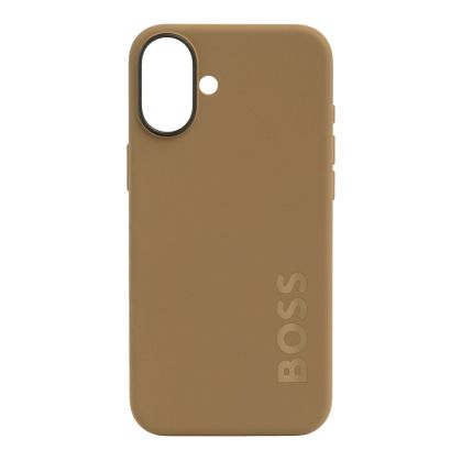 Hugo Boss Калъф за телефон, за iPhone 16 Plus, карамел