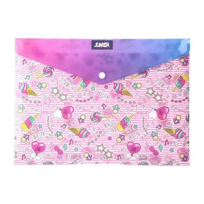Папка Junior Enlo 4, с копче, сладоледи, А4