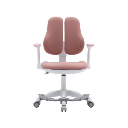 Детски стол RFG Ergo Cute White, текстил, до 100 kg, розов