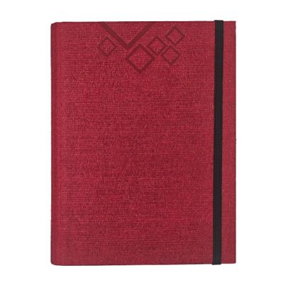 Бележник със скрита спирала Bamboa, без дати, червен