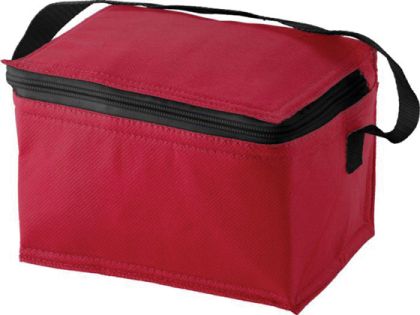 Хладилна чанта за 6 кенчета, червен