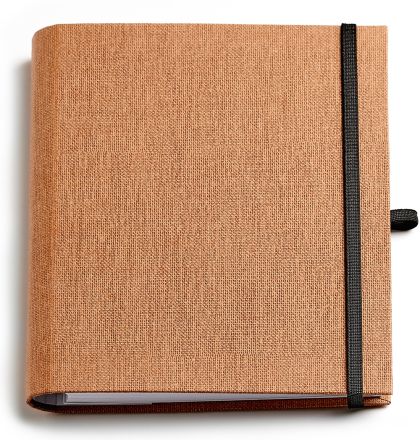 Бележник със скрита спирала Тера, А5, свкафяв