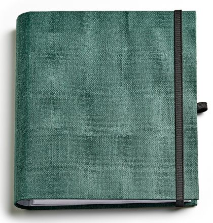 Бележник със скрита спирала Тера, А5, тъмнозелен