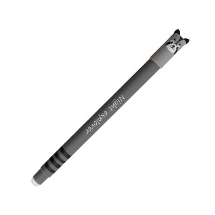 Eberhard Faber Гел ролер Raccoon, изтриваем, 0.7 mm, синьо мастило