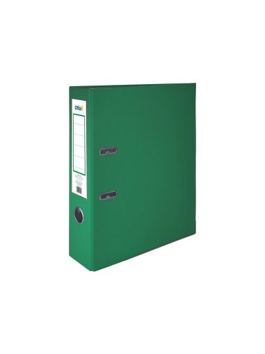 Office 1 Класьор, 8 cm, PP, с метален кант, несглобен, зелен, 50 броя