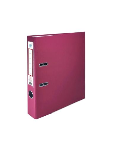 Colori Класьор, 5 cm, PP, с метален кант, несглобен, бордо, 50 броя