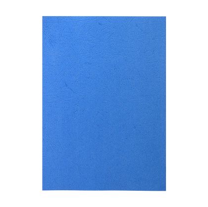 Top Office Корица за подвързване, картонена, A4, кожен дизайн, 210 g/m2, синя, 100 броя