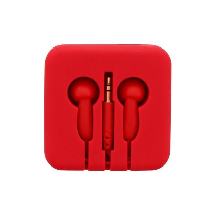 Слушалки TNB Pocket, 3.5 mm жак, 1.2 m кабел, червени, в силиконова кутия