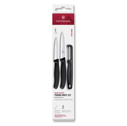 Victorinox Кухненски комплект, белачка и два ножа