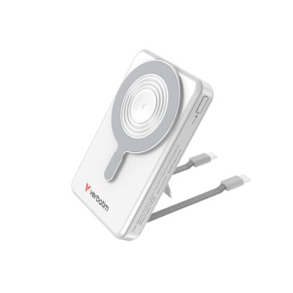 Външна батерия Verbatim Charge'n'Go, с дисплей, 10000 mAh, сребриста
