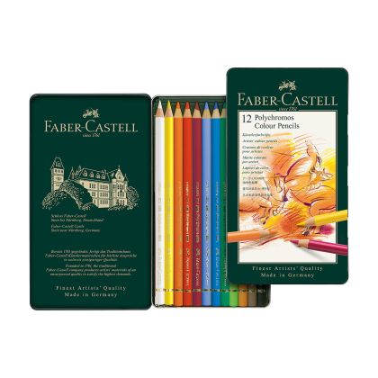 Faber-Castell Цветни моливи Polychromos, 12 цвята