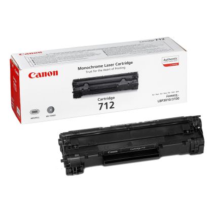 Оригинална тонер касета Canon CRG712, LBP 3010/3100, 1500 страници/5%, Black