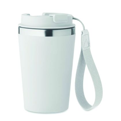 Чаша Topaz, с капак, двустенна, 350ml, БЯЛ