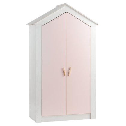 Двукрилен детски гардероб PINK HOUSE