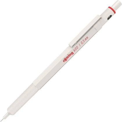 Автоматичен молив Rotring 600, 0.5mm, бял