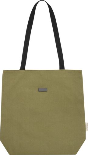 Чанта за лаптоп с дълги дръжки, маслено зелена