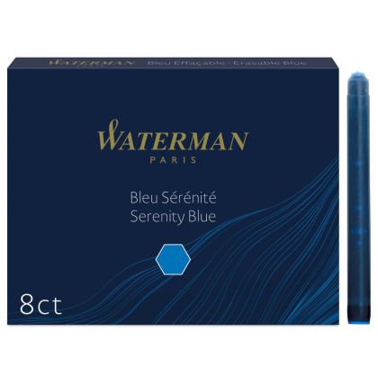 Патрончета Waterman Std за писалка, дълги, син