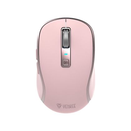 Мишка Yenkee YMS 2085PK, безжична, 2400 dpi, USB, 6 бутона, Li-Polymer, розова
