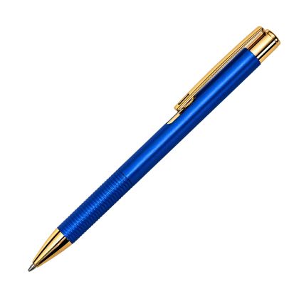 Office 1 Химикалка Jaipur Gold, метална, със златисти елементи, синя
