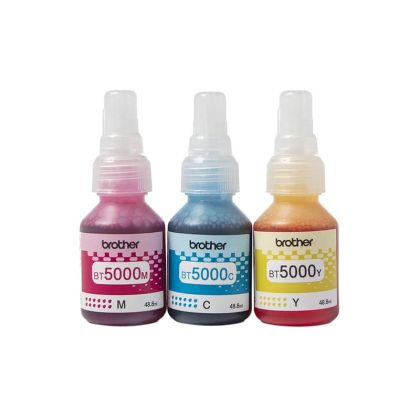 Оригинално мастило за принтер Brother BT5000CLVAL, 5000 страници/5%, Cyan, Magenta, Yellow