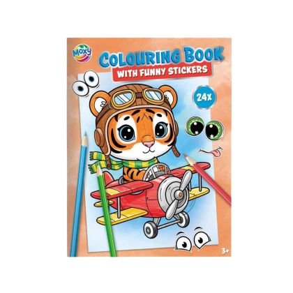 Moxy Книжка за оцветяване Тигър, A4, 24 страници