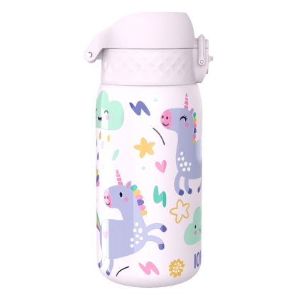 Термо бутилка за вода Ion8 Print, метална,320ml, Unicorns