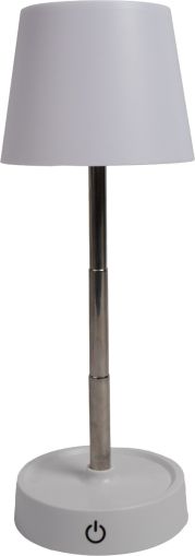 Настолна лампа, USB, 1200mAh, бяла