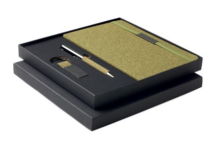 Комплект Chippewa, бележник А5, химикалка и ключодържател