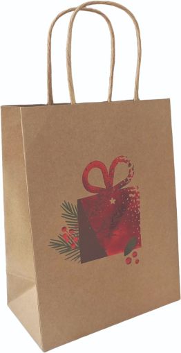 Подаръчна торбичка XMAS Eco Deluxe Large, 26x12x33 cm