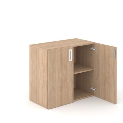 Шкаф Narbutas Choice, 800 x 420 x 720 mm, ПДЧ 18 mm, меламин избелен дъб, бяла дръжка