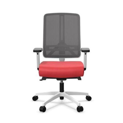 Ергономичен стол Rim Flexi FX1104 White, до 120 kg, червен