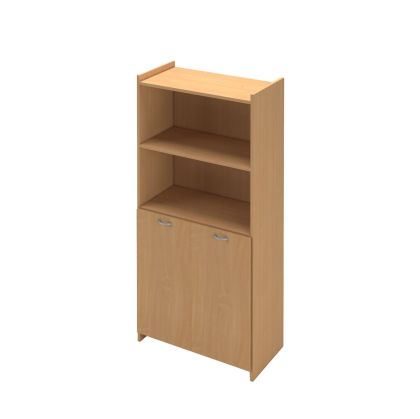 Стелаж SL2, 75 x 35 x 158 cm, в комплект с 2 врати, ПДЧ