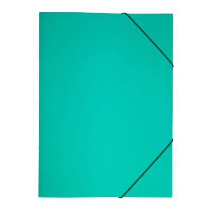 Папка, картонена, с ластик, UV лак, 235 х 325 mm, 350 g/m2, зелена