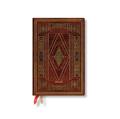 Paperblanks Планер First Folio, Mini, хоризонтален, твърда корица, 80 листа, за 2026 година