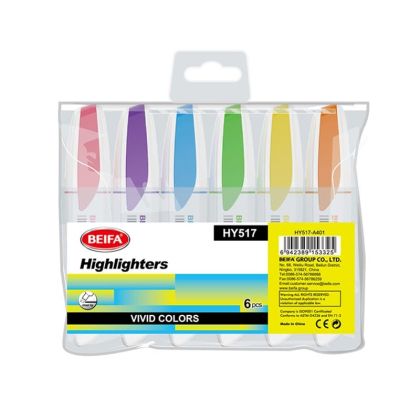 Beifa Текст маркер HY517A, 6 цвята