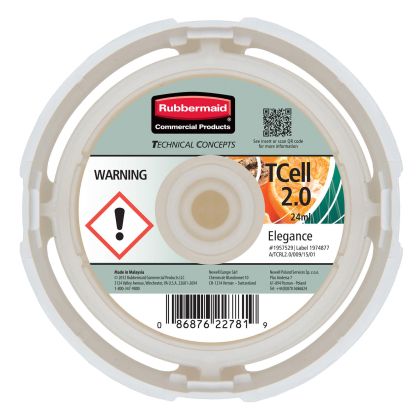 Пълнител за ароматизатор Rubbermaid TCell 2.0, елегант, 24 ml