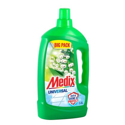 Препарат за почистване Medix Express & Shine, универсален, момина сълза, 1.4 L, зелен
