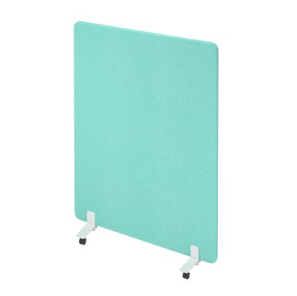 Шумоизолиращ преграден панел Narbutas Free Standing, свободностоящ, 1400 x 36 x 1800 mm, дамаска Velito Presto светла мента, ПДЧ 16 mm