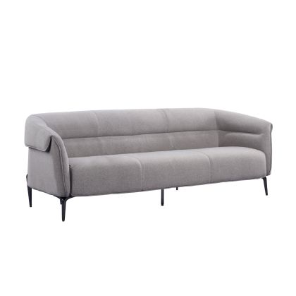 Диван RFG Megan, триместен, текстил, метална основа, сив